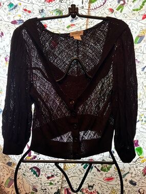 Kensie Girl Cropped Hooded Cardigan
